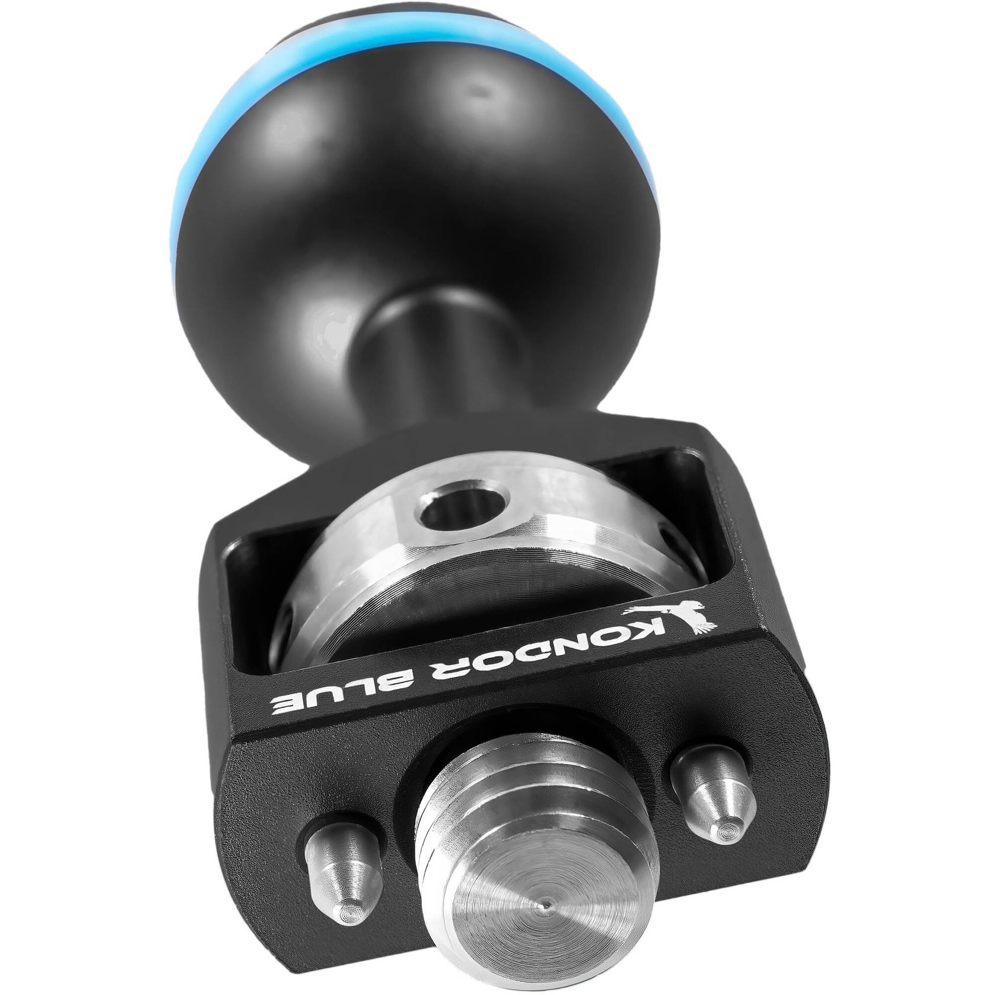 Kondor Blue Rotule 3/8" avec broches de localisation pour bras magiques (Raven Noir)