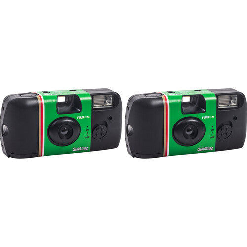 FUJIFILM QuickSnap Flash 400 One-Time-Use Disposable Camera (27 Exposures, 2-Pack)
