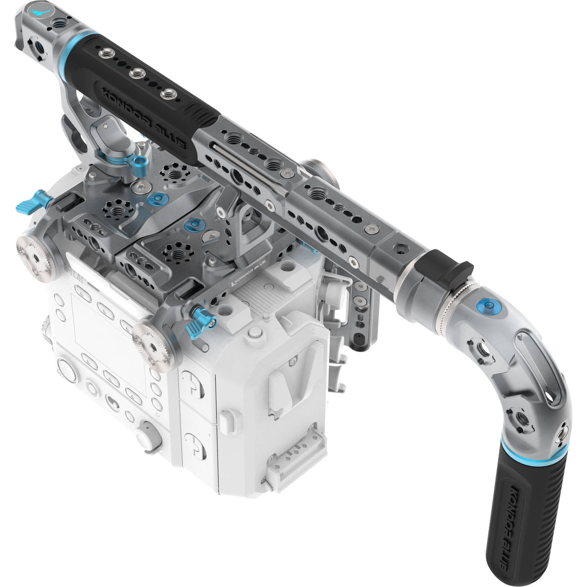 Kondor Blue FUJIFILM GFX Eterna Cage Kit B avec poignée Hollywood (Gris sidéral)