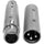 Kondor Blue Paire d'adaptateurs XLR mâle vers mâle et femelle vers femelle 3 broches