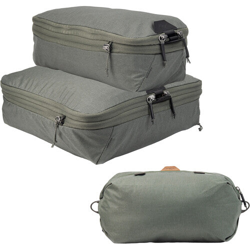Peak Design Packing Cube and Shoe Pouch (Sage, Small & Medium)