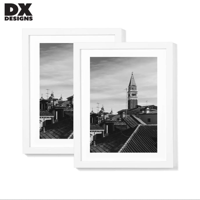 DX design MDF Wooden Picture Frame (16x20, White)