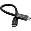 Kondor Blue Câble USB C vers USB C haute vitesse pour enregistrement SSD (8,5") (Raven Noir)