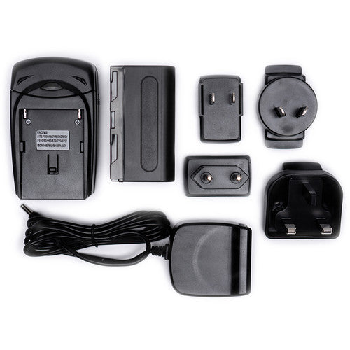 SmallHD Battery & Charger Kit with 4 International AC Plugs