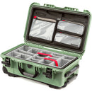 Nanuk 935 Waelled Hard Utility Case avec insert de diviseur rembourré et organisateur de couvercle (SAGE)