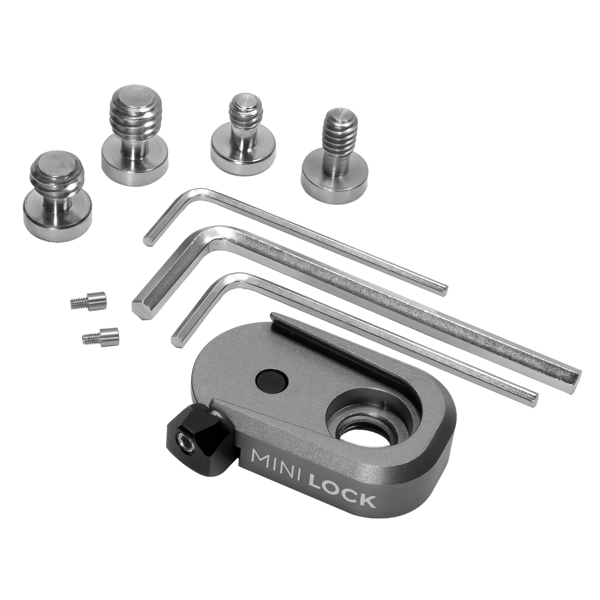 Kondor Blue Mini Lock Plaques à dégagement rapide pour professionnel caméra Flux de travail (récepteur femelle uniquement) (gris sidéral)