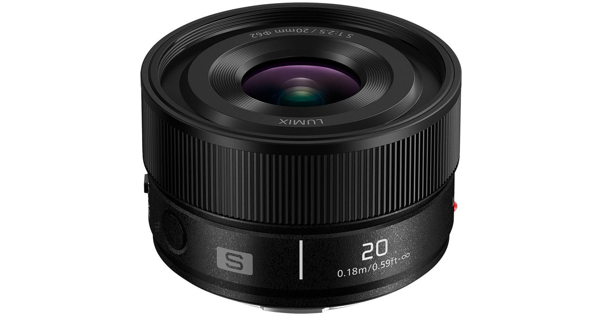 Panasonic LUMIX S 20mm f/2.5 Lens (L-Mount, Black)