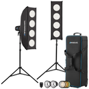 Westcott FJ400 Strobe 2-Light 1x3 Kit with Pro Light Mods and FJ-X3 M Universal Wireless Trigger