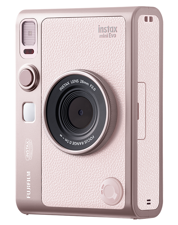 FUJIFILM INSTAX mini Evo Hybrid Instant Camera - Gentle Rose
