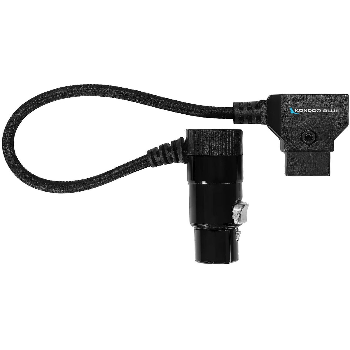 Kondor Blue 6" D-Tap to 4 Pin XLR Female Right Angle Power Cable Sony Venice/Burano/C400