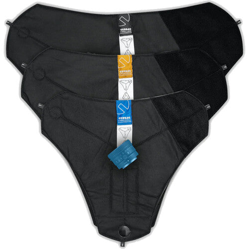 CRDBAG Ensemble de 3 Y-Wraps (Noir, Petit/Moyen/Grand)