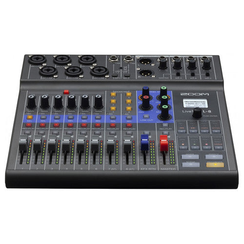 Zoom LiveTrak L-8 Portable 8-Channel Digital Mixer & Recorder