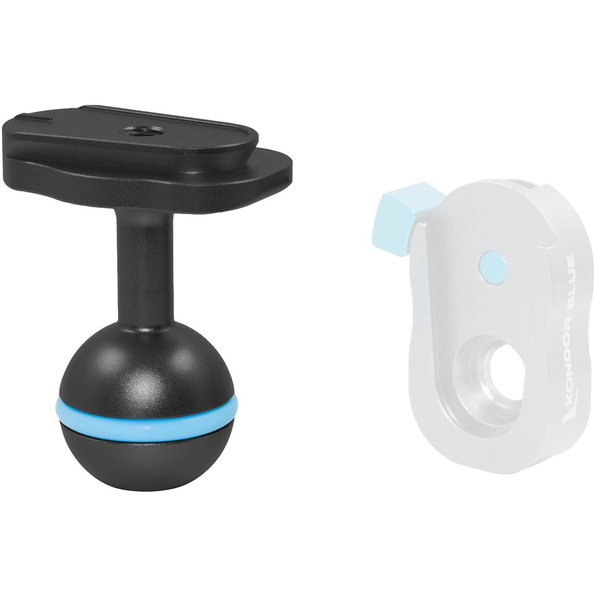 Kondor Blue Mini Lock Quick Release à rotule pour Magic Arms (Raven Noir)