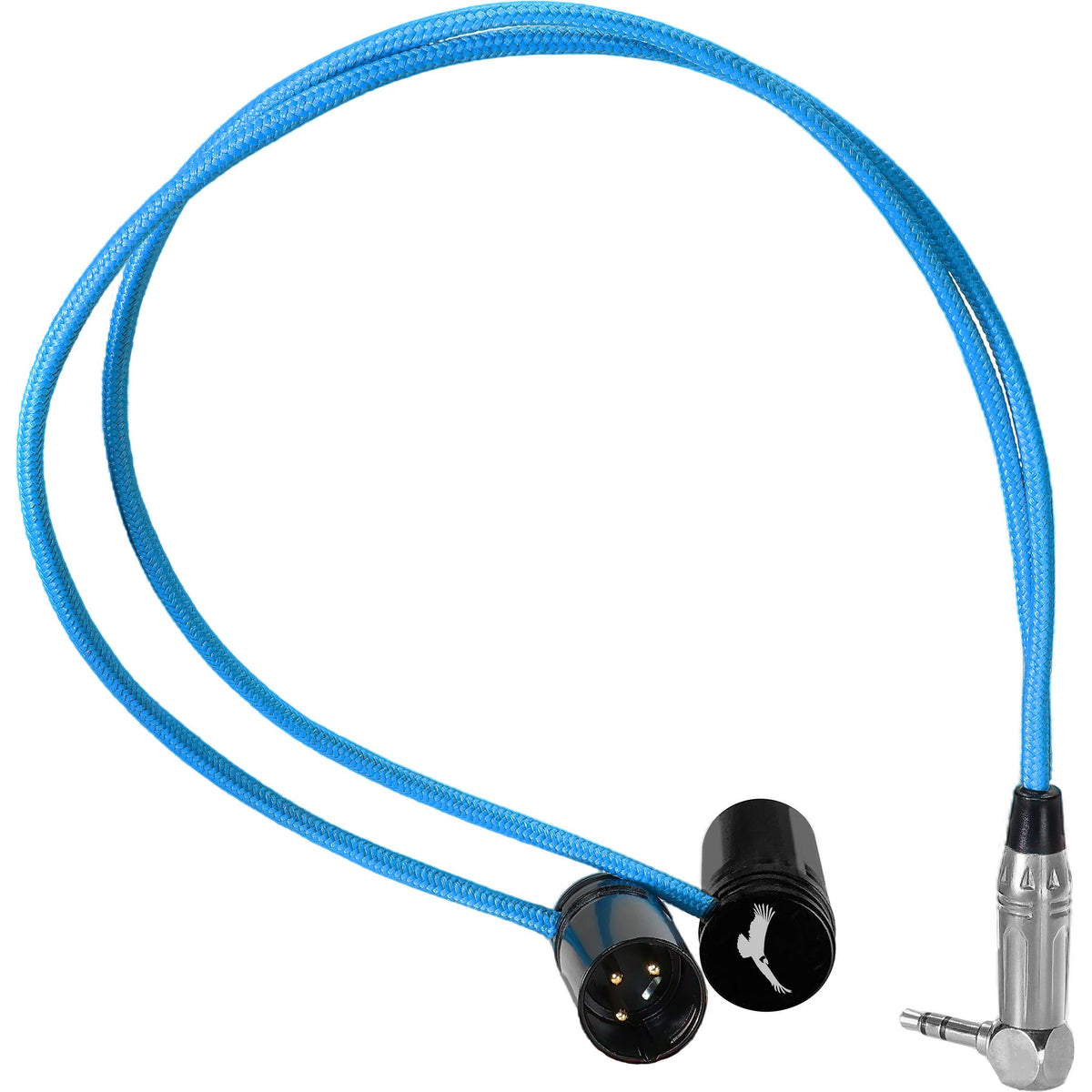 Kondor Blue 16" droit double profil bas XLR à angle droit vers stéréo simple 3,5 mm TRS