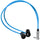 Kondor Blue 16" droit double profil bas XLR à angle droit vers stéréo simple 3,5 mm TRS