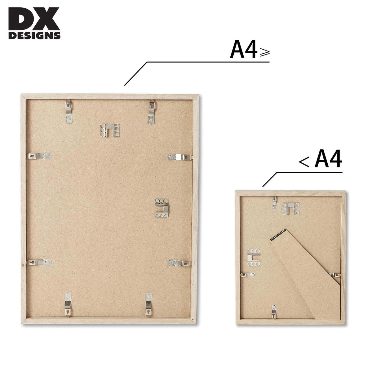 DX design MDF Wooden Picture Frame (5x7, Black)
