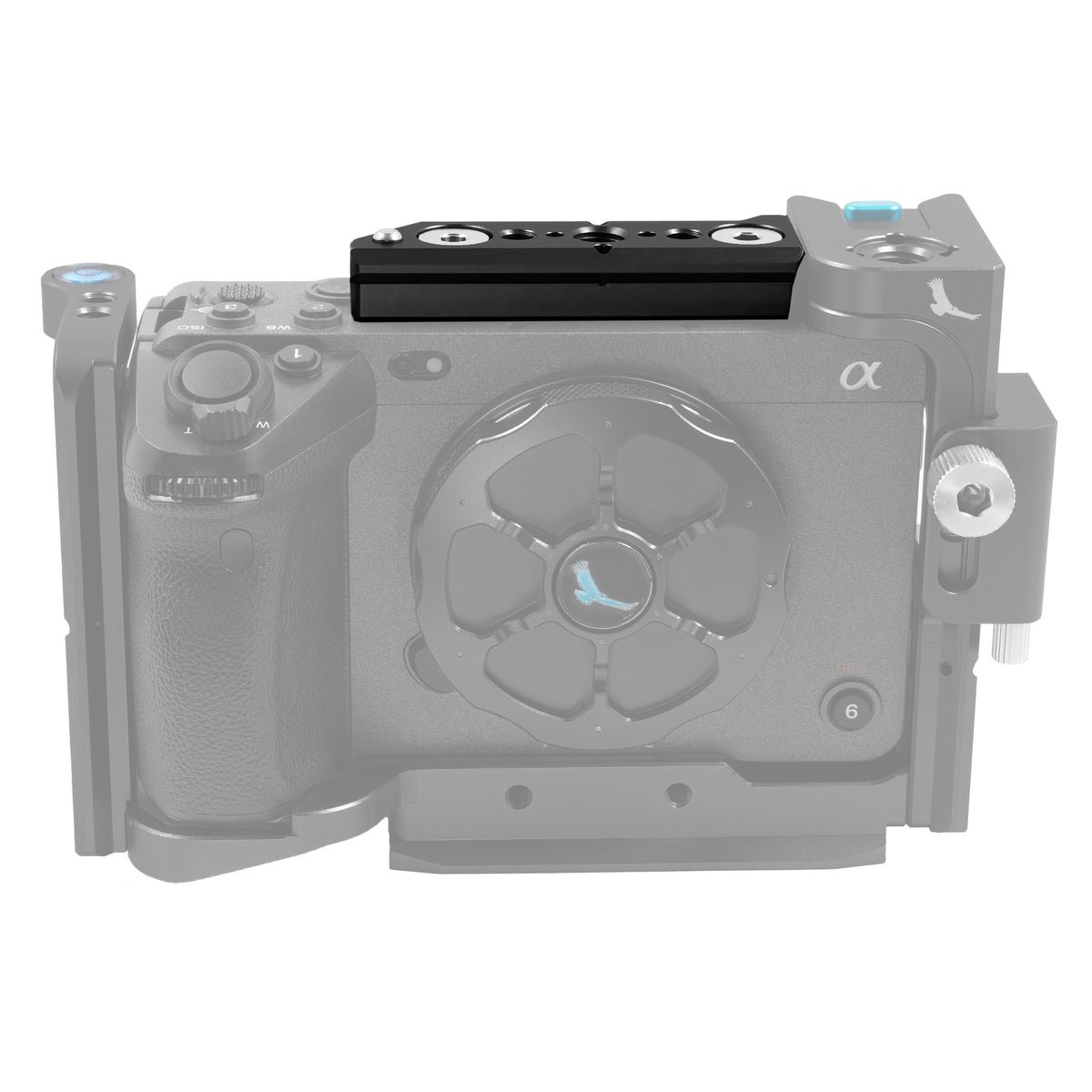 Kondor Blue Sony FX3/FX30 Rail OTAN supérieur (rail uniquement) (Raven Noir)