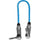 Kondor Blue 10" CÂBLE AUDIO 3,5MM À 3,5MM À ANGLE DROIT TIME CODE