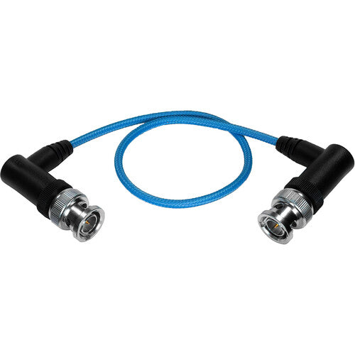Câble vidéo Kondor Blue ultra fin 3G SDI à angle droit BNC (12")