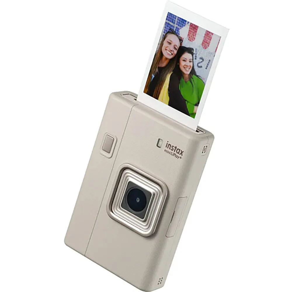Fujifilm Instax Mini LiPlay+ Hybrid Instant Camera - Sand Beige