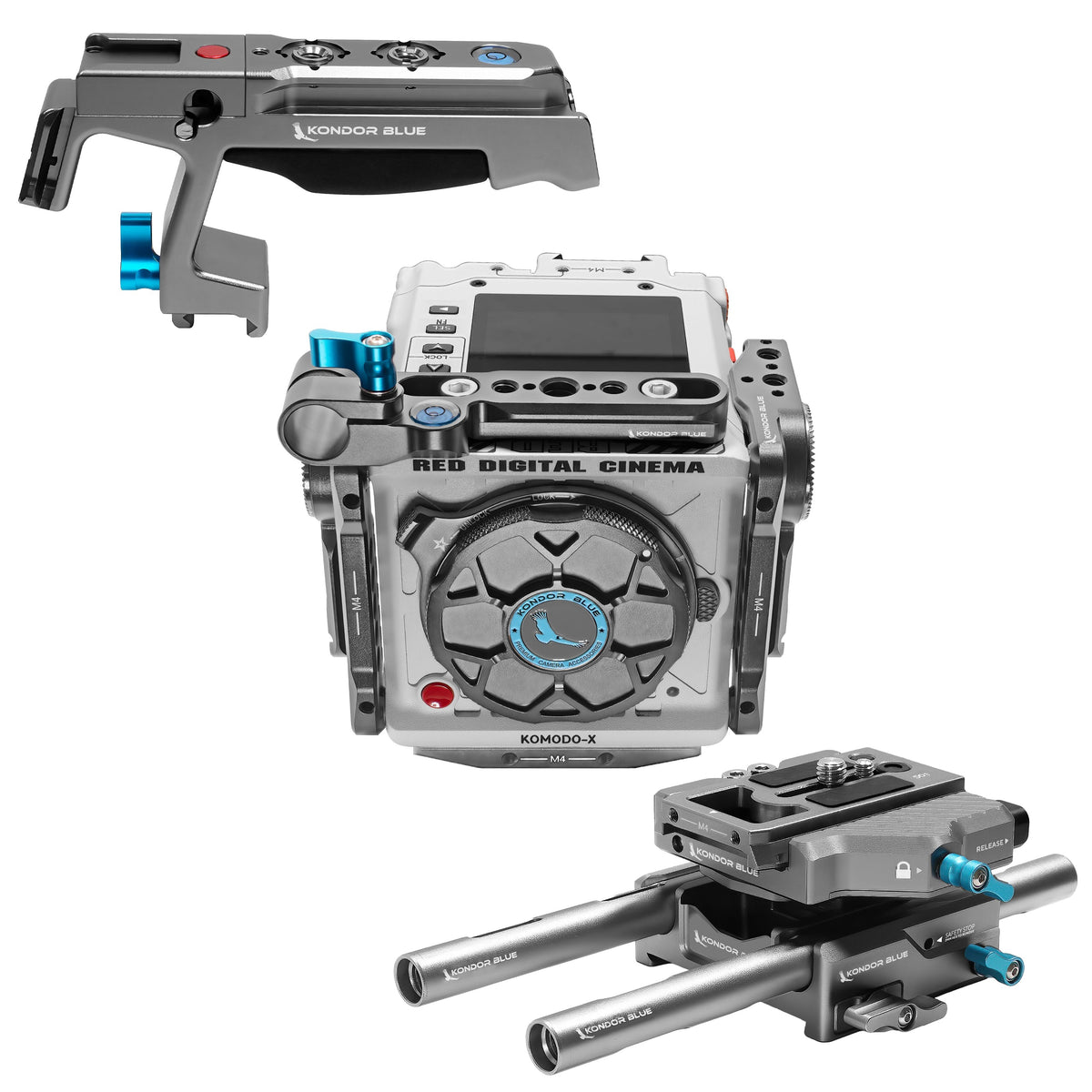Kondor Blue RED KOMODO X Base Rig MKII (Gris sidéral)