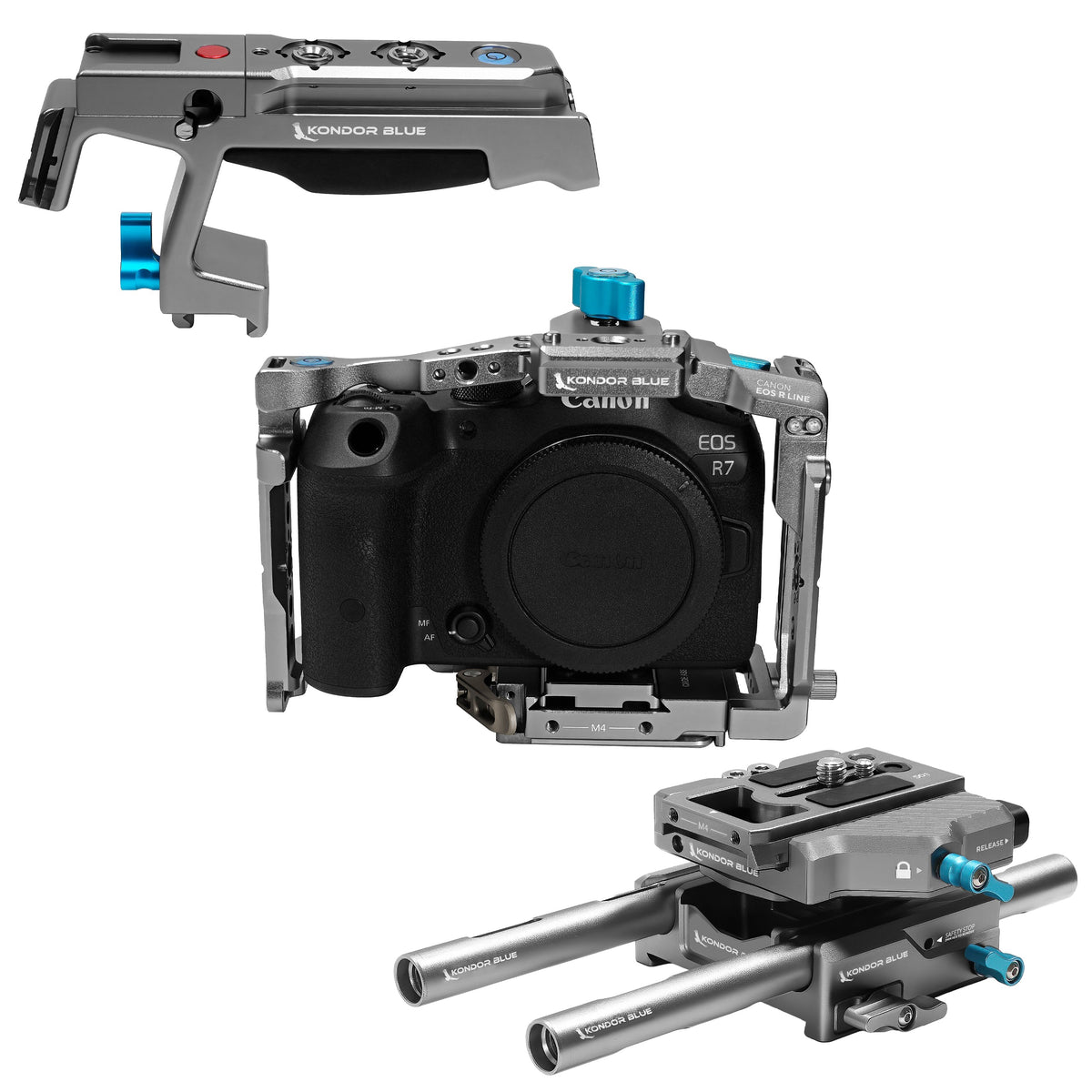 Kondor Blue Canon R7 Arca Base Rig MKII (Gris sidéral)
