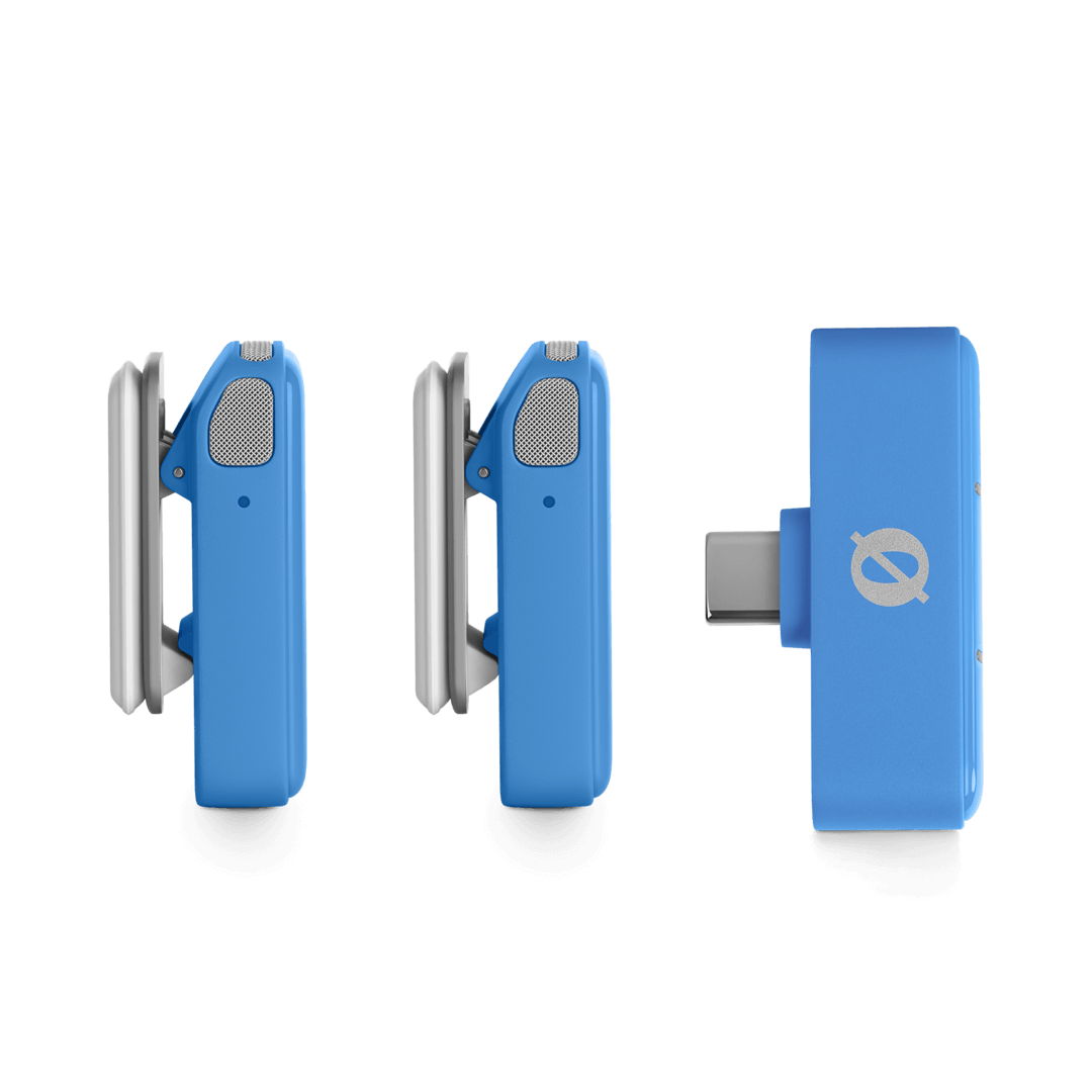 RODE Wireless Micro 2-Person Ultracompact Wireless Microphone System with USB-C Connector (2.4 GHz, Blue)