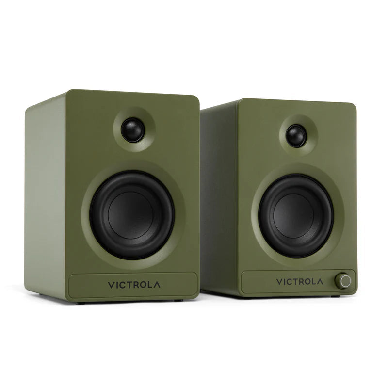 Enceintes bibliothèque Bluetooth Victrola Tempo - lot de 2 (Vert)