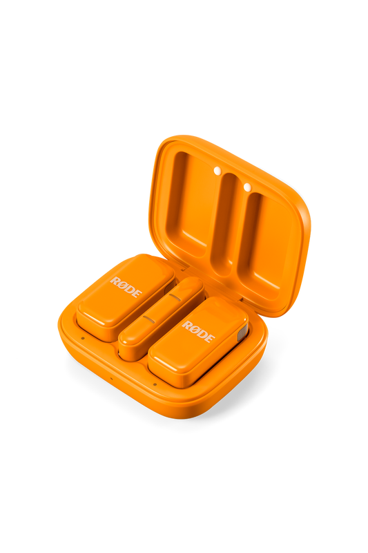 RODE Wireless Micro 2-Person Ultracompact Wireless Microphone System with USB-C Connector (2.4 GHz, Orange)