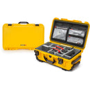 Nanuk 935 Étui utilitaire dur à roues avec insert de diviseur rembourré et organisateur de couvercle (jaune)