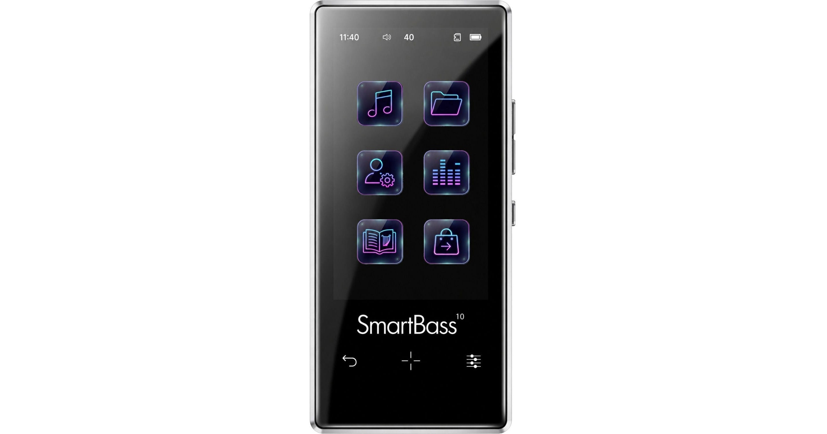 Samvix Smartbass 10 Touchscreen 16GB MP3 Player (Silver)