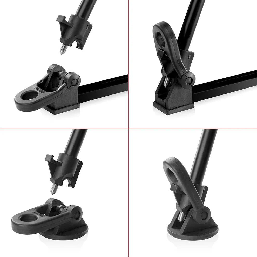 SHAPE FOCUS 12 Tripod + Mid-Level Spreader + Fluid Head with Red Lock Legs