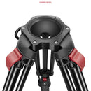 SHAPE FOCUS 12 Tripod + Mid-Level Spreader + Fluid Head with Red Lock Legs