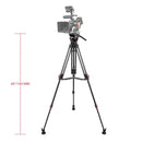 SHAPE FOCUS 12 Tripod + Mid-Level Spreader + Fluid Head with Red Lock Legs