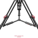 SHAPE FOCUS 12 Tripod + Mid-Level Spreader + Fluid Head with Red Lock Legs