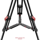 SHAPE FOCUS 18 Tripod + Mid-Level Spreader + Fluid Head with Red Lock Legs