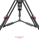 SHAPE FOCUS 18 Tripod + Mid-Level Spreader + Fluid Head with Red Lock Legs