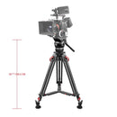 SHAPE FOCUS 18 Tripod + Mid-Level Spreader + Fluid Head with Red Lock Legs