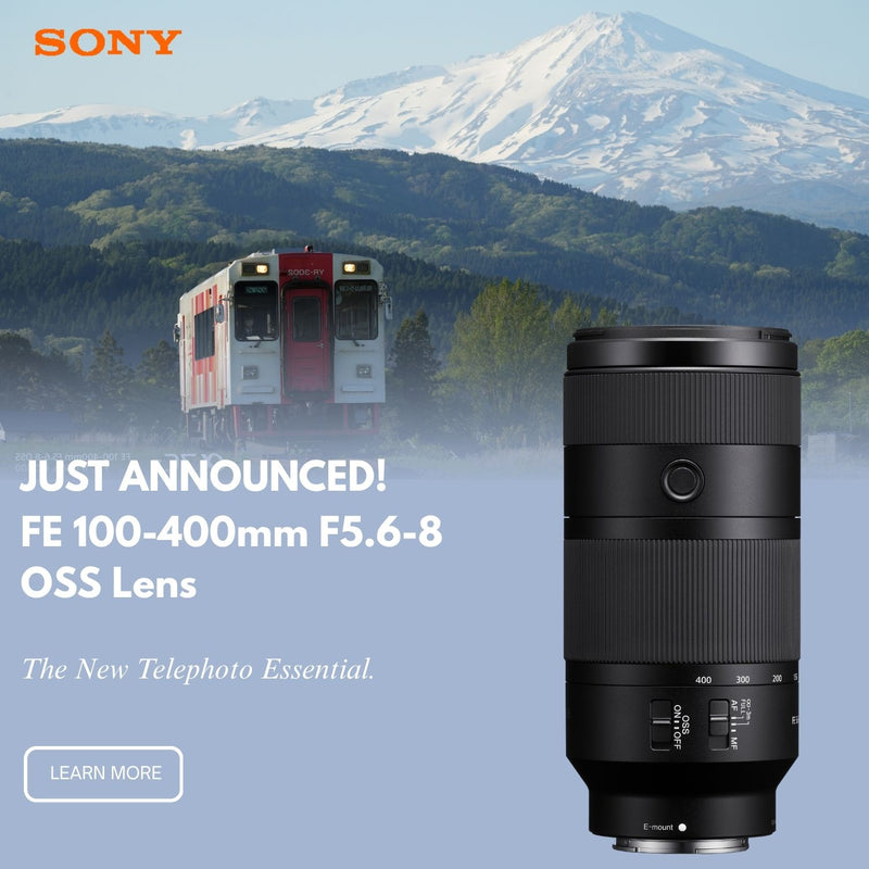 Sony FE 100-400mm F5.6-8 OSS Mirrorless Lens 400mm Super-Telephoto Reach