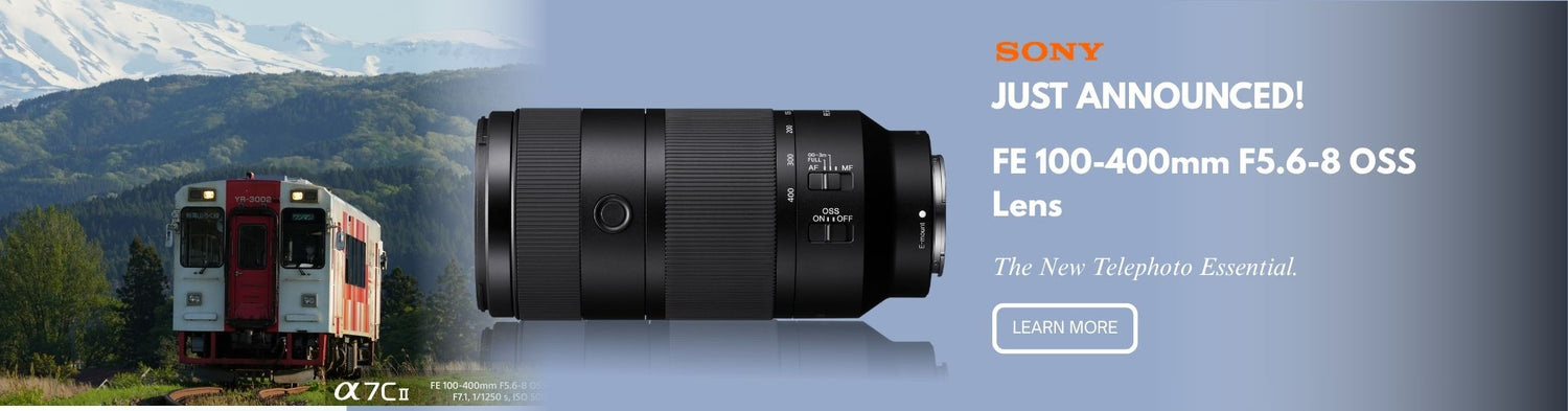 Sony FE 100-400mm F5.6-8 OSS Mirrorless Lens 400mm Super-Telephoto Reach
