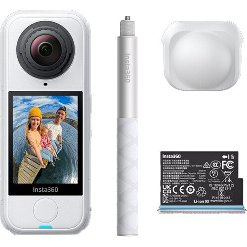 Insta360 X4 Air Kit de démarrage pour caméra d'action 360° (blanc arctique)