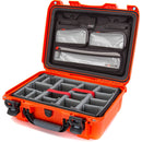 Nanuk 925 Case with Lid Organizer & Padded Divider (Orange)