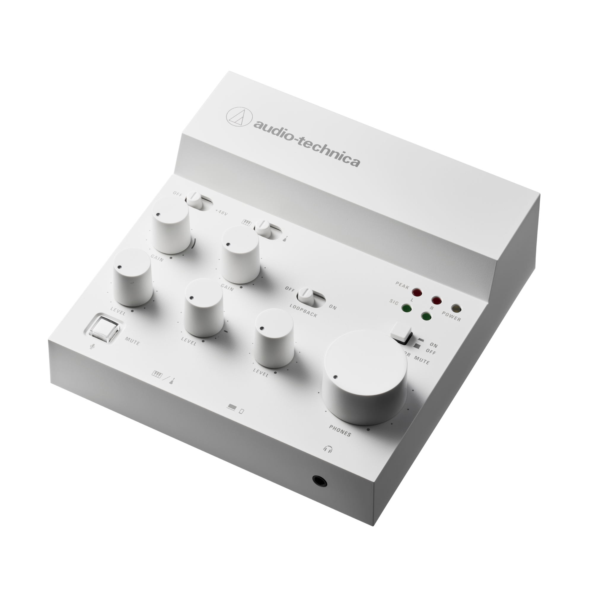 Audio-Technica AT-UMX3 Livestreaming USB Audio Mixer (White)