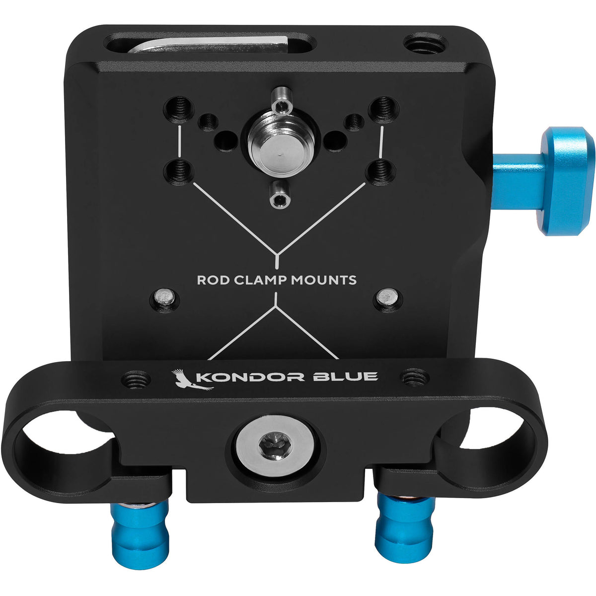 Kit de canne de base Kondor Blue Mini V-Mount (Raven Noir)