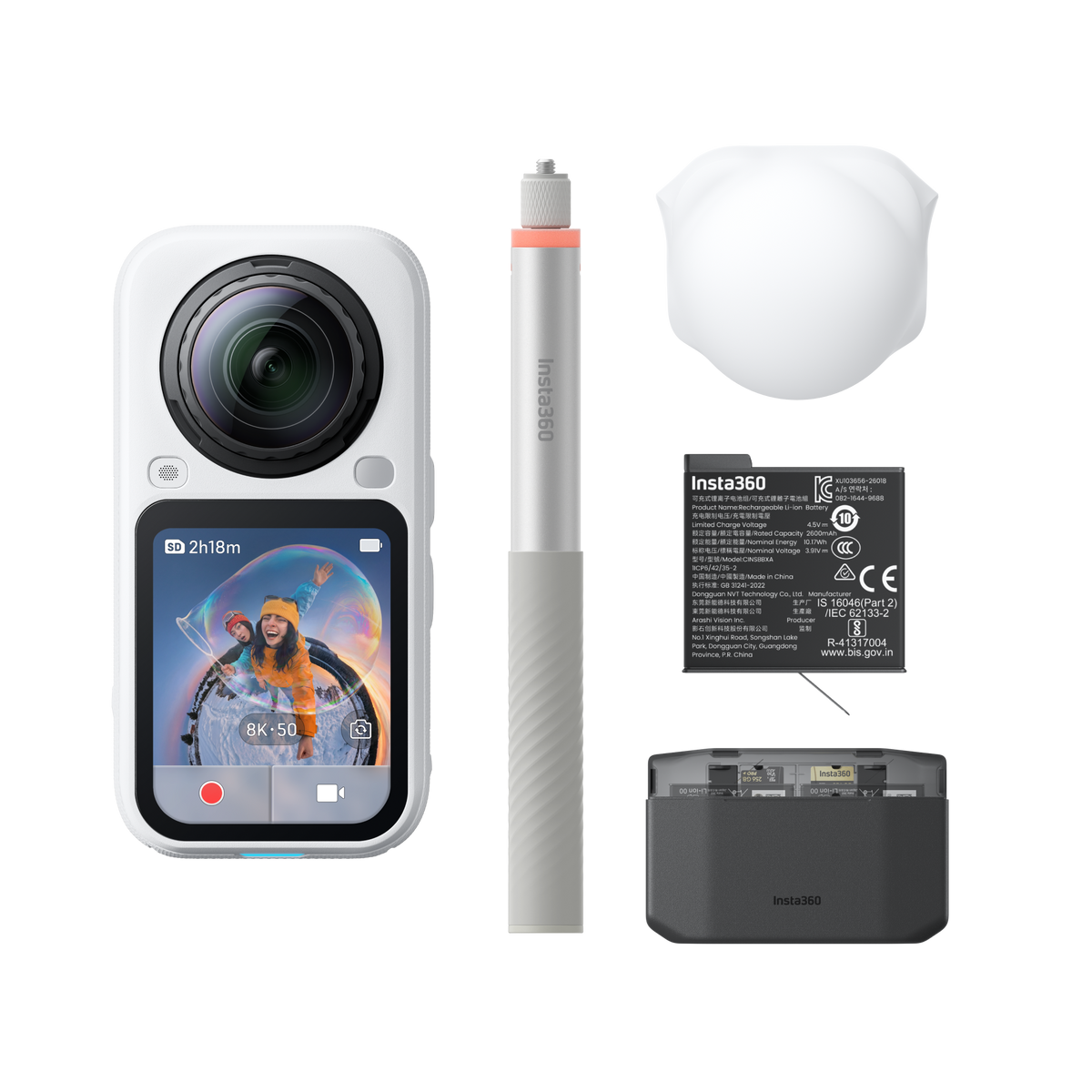 Insta360 X6 Essentials Bundle (Arctic White)