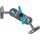 Kondor Blue Cine Magic Arm avec plaques QR Mini Lock (gris sidéral)