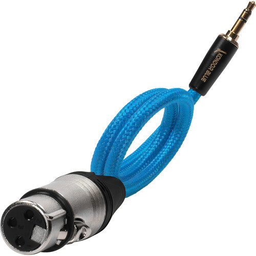 Kondor Blue 16" Femelle XLR vers 3,5 mm Mâle Mini TRS Bleu Tressé