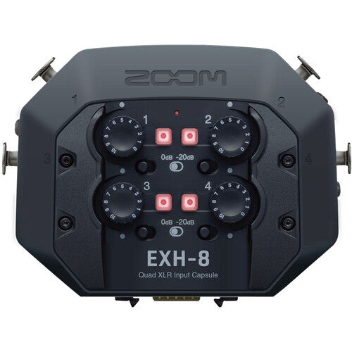 Zoom EXH-8 Capsule d'entrée Quad XLR pour enregistreur H8