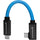 Kondor Blue USB C to USB C Cable for SSD Recording & Charging - 8K Data and Power Delivery (Right Angle) (6")(Kondor Blue)