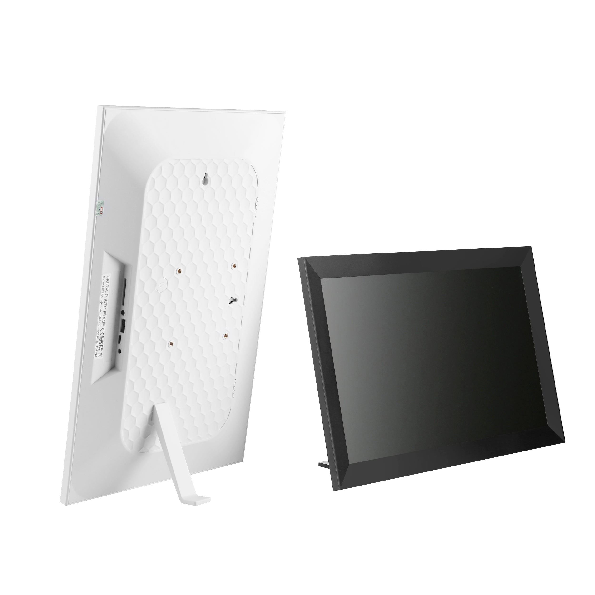 Uhale 15.6″ WiFi Digital Photo Frame – 1080p Touchscreen, App Photo Sharing, Gift-Ready - Black/White